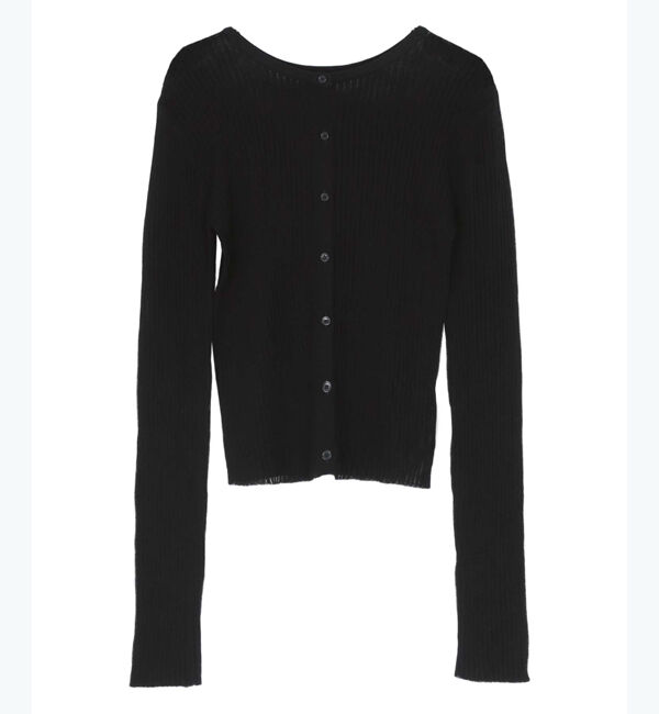titivate「前後2wayリブシアーニットカーディガン」|ニット・セーター|