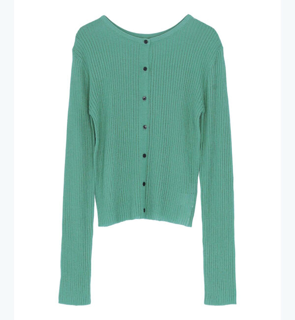 titivate「前後2wayリブシアーニットカーディガン」|ニット・セーター|