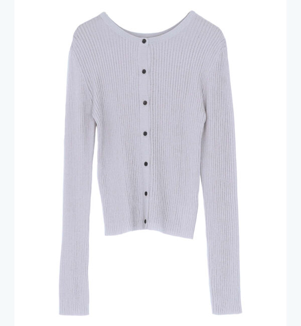 titivate「前後2wayリブシアーニットカーディガン」|ニット・セーター|
