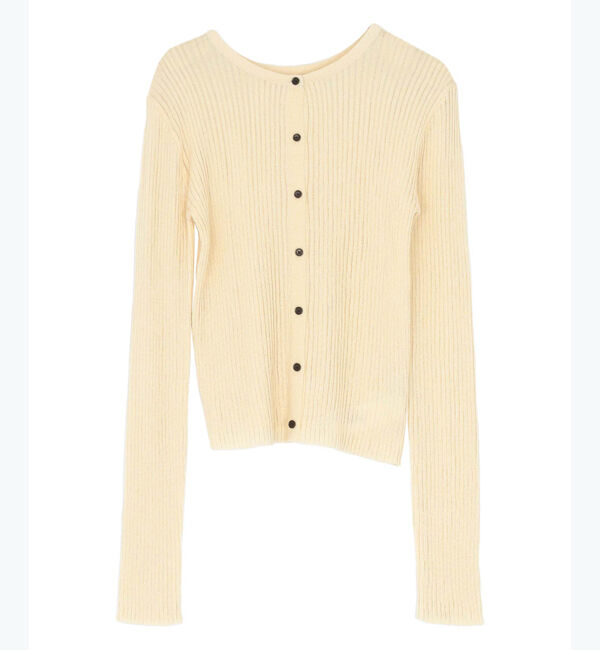 titivate「前後2wayリブシアーニットカーディガン」|ニット・セーター|