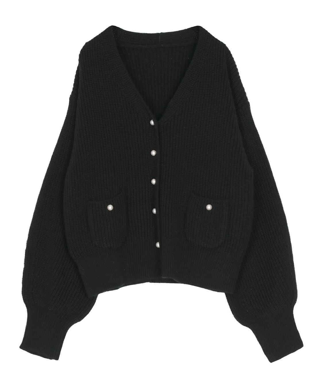 titivate「ポケット付きパールボタンニットカーディガン」|カーディガン|