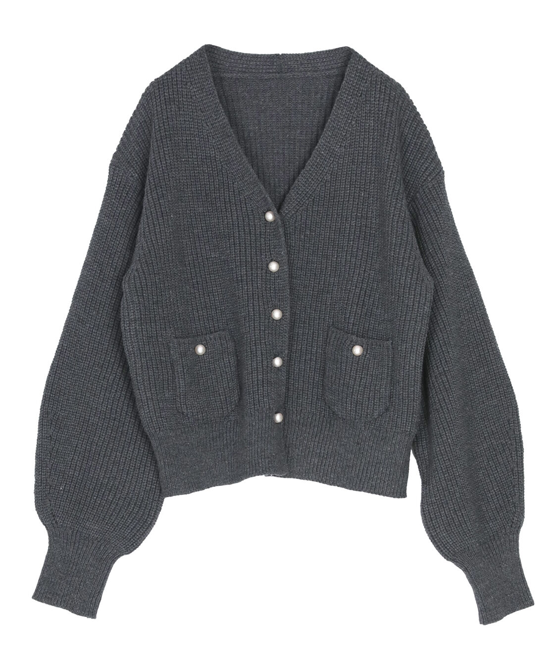 titivate「ポケット付きパールボタンニットカーディガン」|カーディガン|