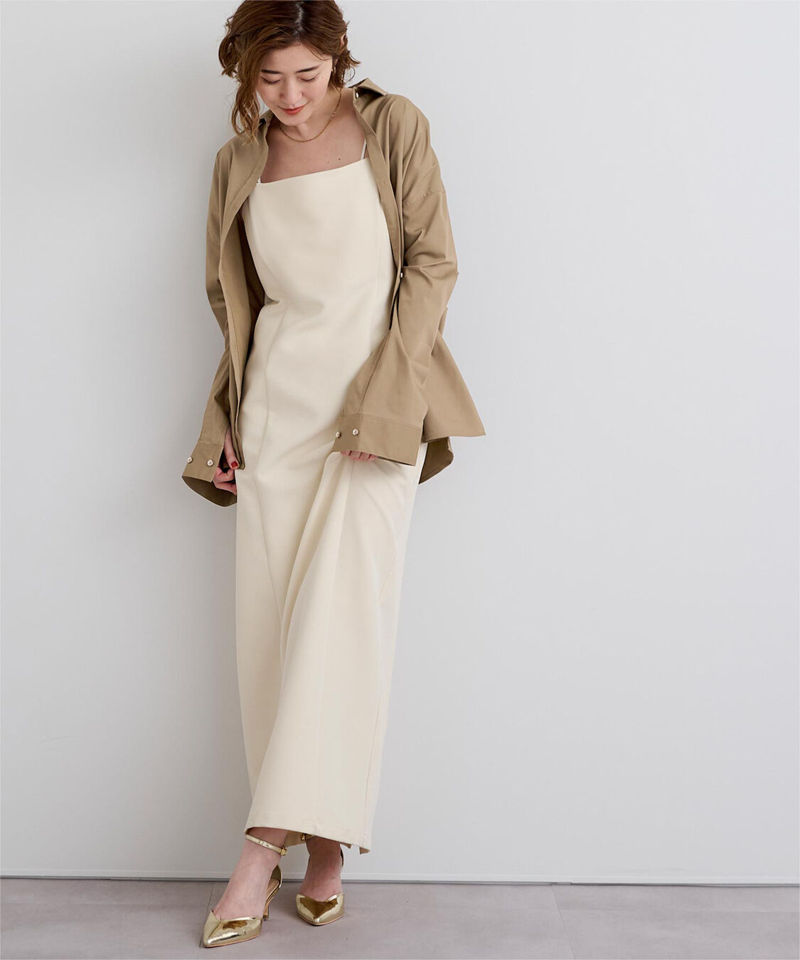 ur's「サテンライクオーバーシャツ」|シャツ・ブラウス|