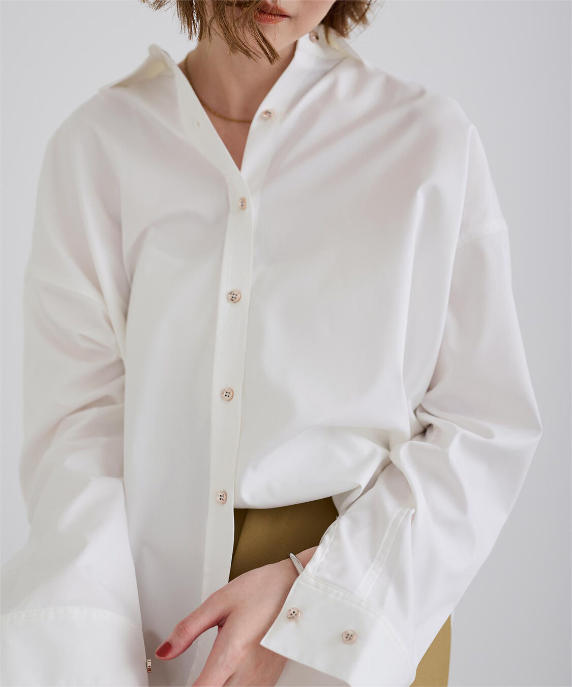 ur's「サテンライクオーバーシャツ」|シャツ・ブラウス|