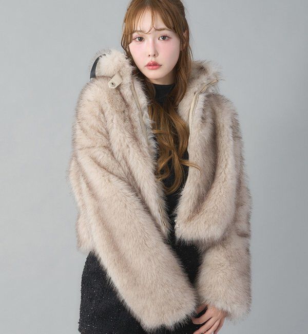 フェイクファーショートブルゾン｜ルミネのファッション通販アイルミネ