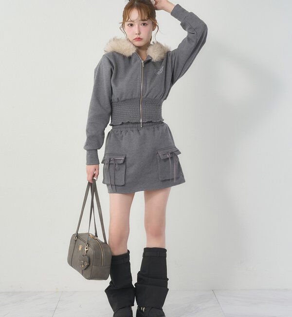  「ハートミラー付きスクエアボストンバッグ」|ショルダー・メッセンジャー|