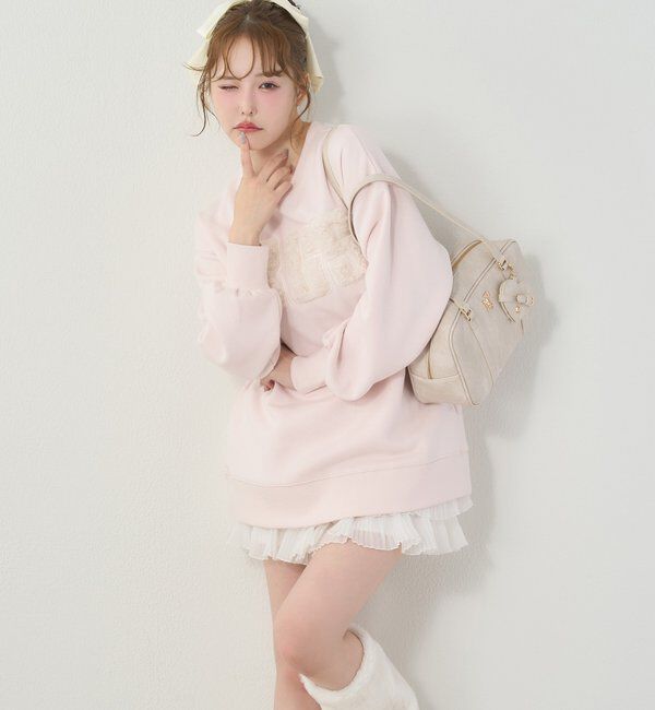  「ハートミラー付きスクエアボストンバッグ」|ショルダー・メッセンジャー|