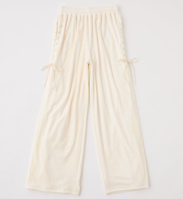  「【セットアップ可能】レースアップカットパンツ」|その他|