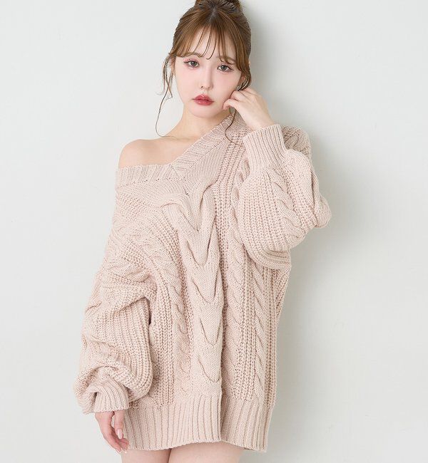  「ケーブルミニワンピース」|ワンピース|