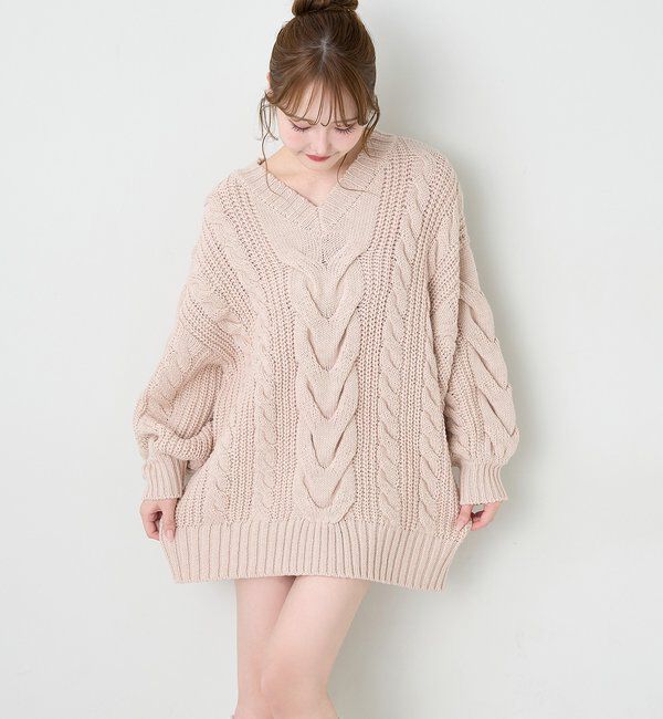  「ケーブルミニワンピース」|ワンピース|