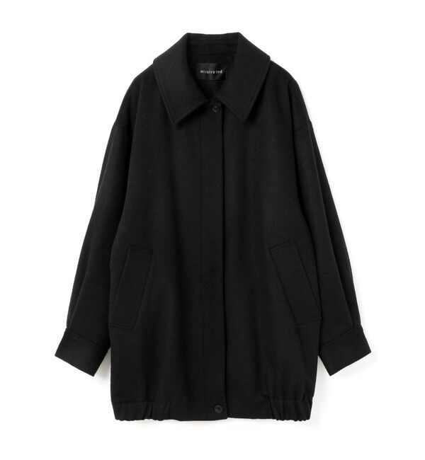 mizuiro ind「mizuiro ind ウールハリントンジャケット」|その他|ブラック