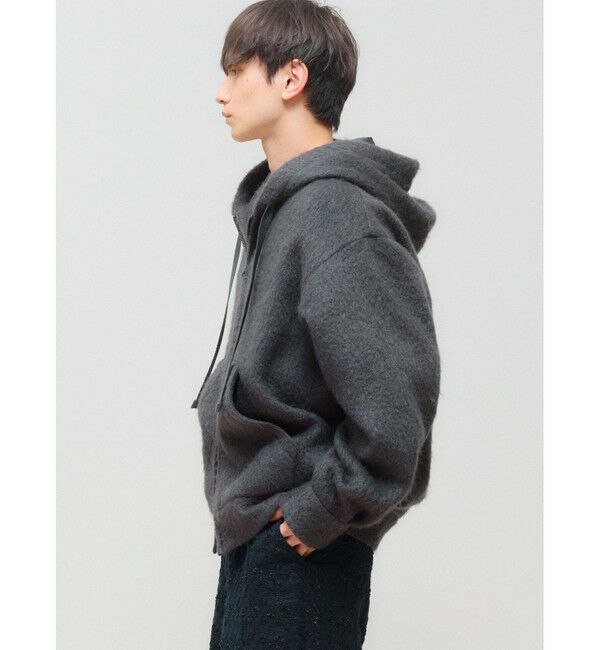 MIDIUMISOLID「MIDIUMISOLID Men&rsquo;s シャギージップアップパーカー」|その他|