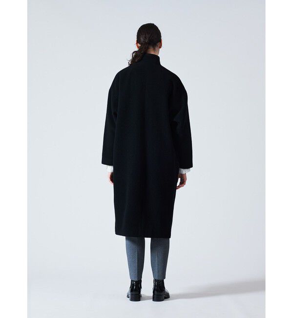 mizuiro ind「mizuiro ind ウールブレンドスタンドカラーコート」|その他|