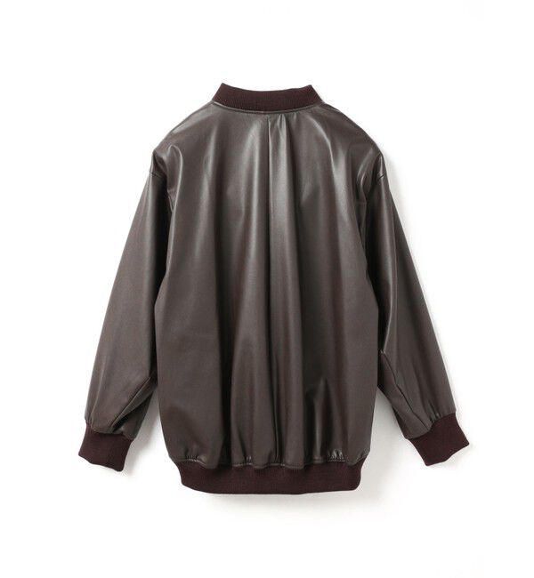 mizuiro ind「mizuiro ind シンセティックレザージップブルゾン」|ブルゾン・スタジャン|