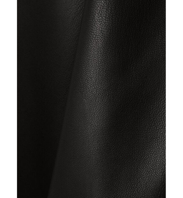 mizuiro ind「mizuiro ind シンセティックレザージップブルゾン」|ブルゾン・スタジャン|