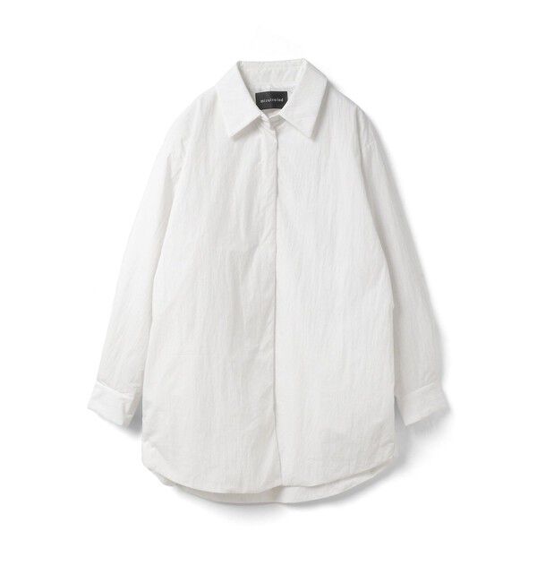 mizuiro ind「mizuiro ind ワイドパディングシャツジャケット」|その他|