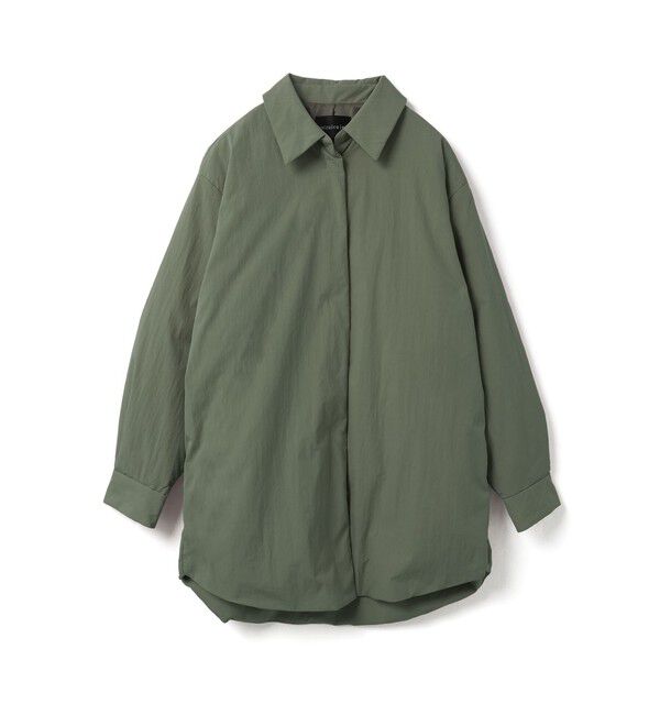 mizuiro ind「mizuiro ind ワイドパディングシャツジャケット」|その他|ダークグレー