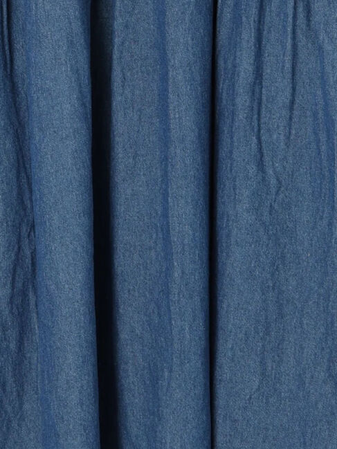 Samansa Mos2「デニムバンドカラーワンピース ≪S/Mサイズ≫」|ワンピース|