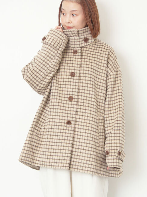Samansa Mos2「シャギーチェックコート」|その他|