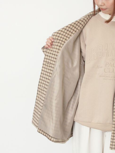 Samansa Mos2「シャギーチェックコート」|その他|