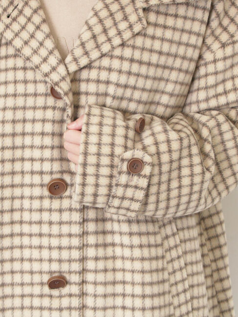 Samansa Mos2「シャギーチェックコート」|その他|