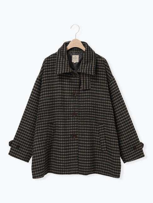 Samansa Mos2「シャギーチェックコート」|その他|