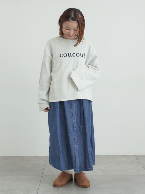 Samansa Mos2「シンプルロゴアソート裏起毛スウェット」|Tシャツ・カットソー|