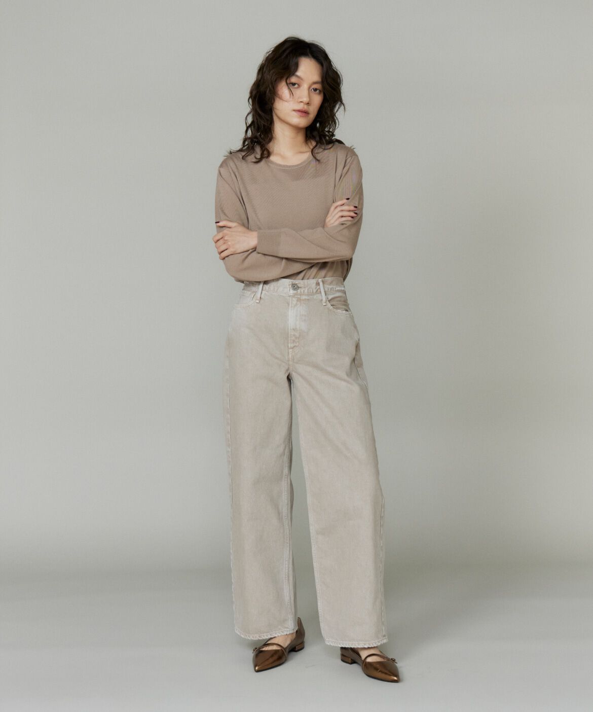 INED「クルーネックプルオーバー」|ニット・セーター|