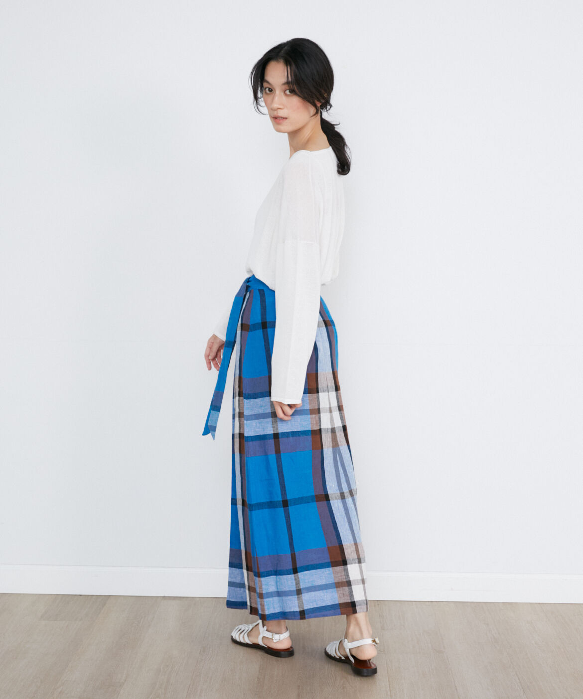 INED「《大きいサイズ》ワイドニットプルオーバー」|ニット・セーター|