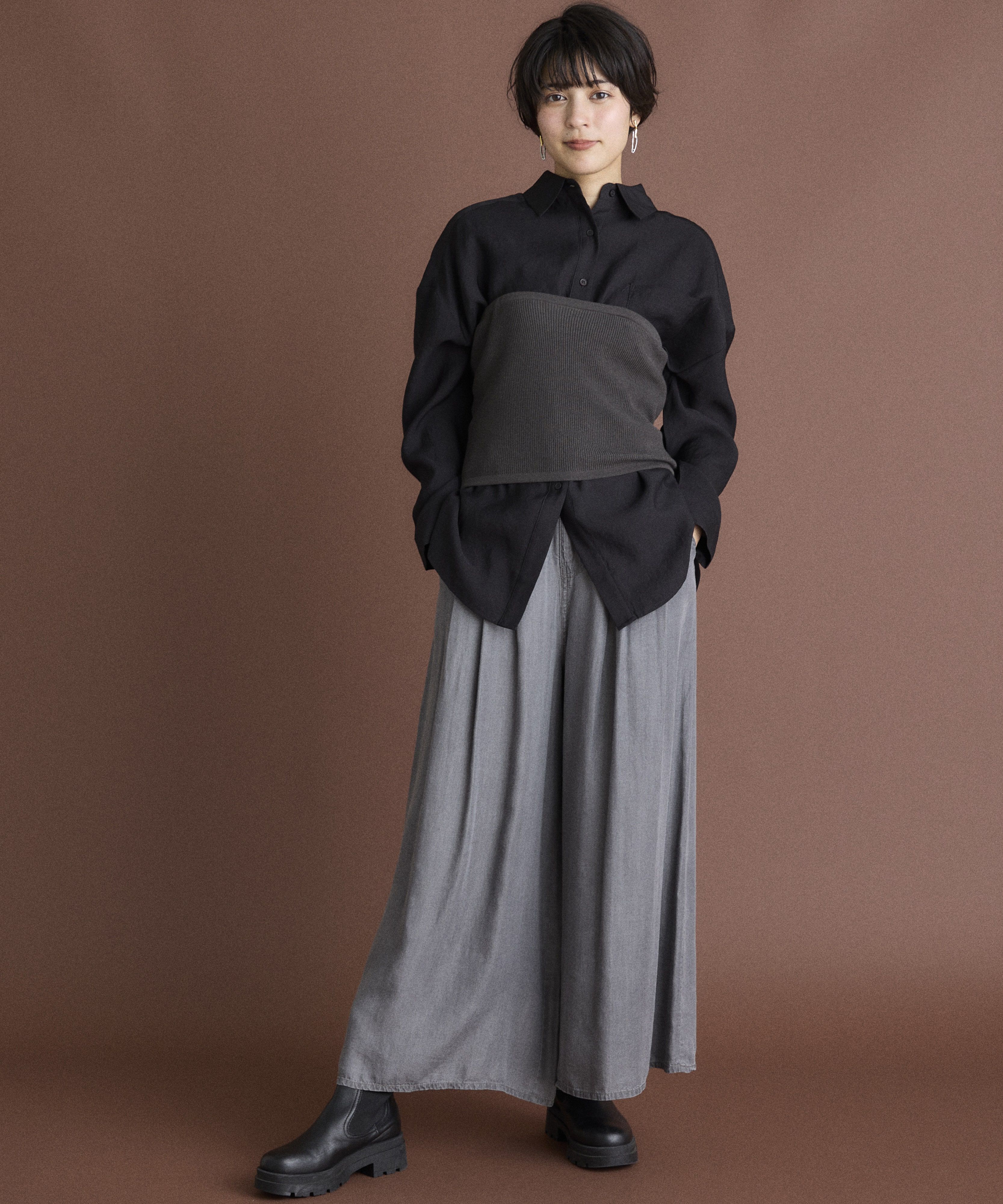 INED「《INED CLARO》ニットビスチェ」|ニット・セーター|