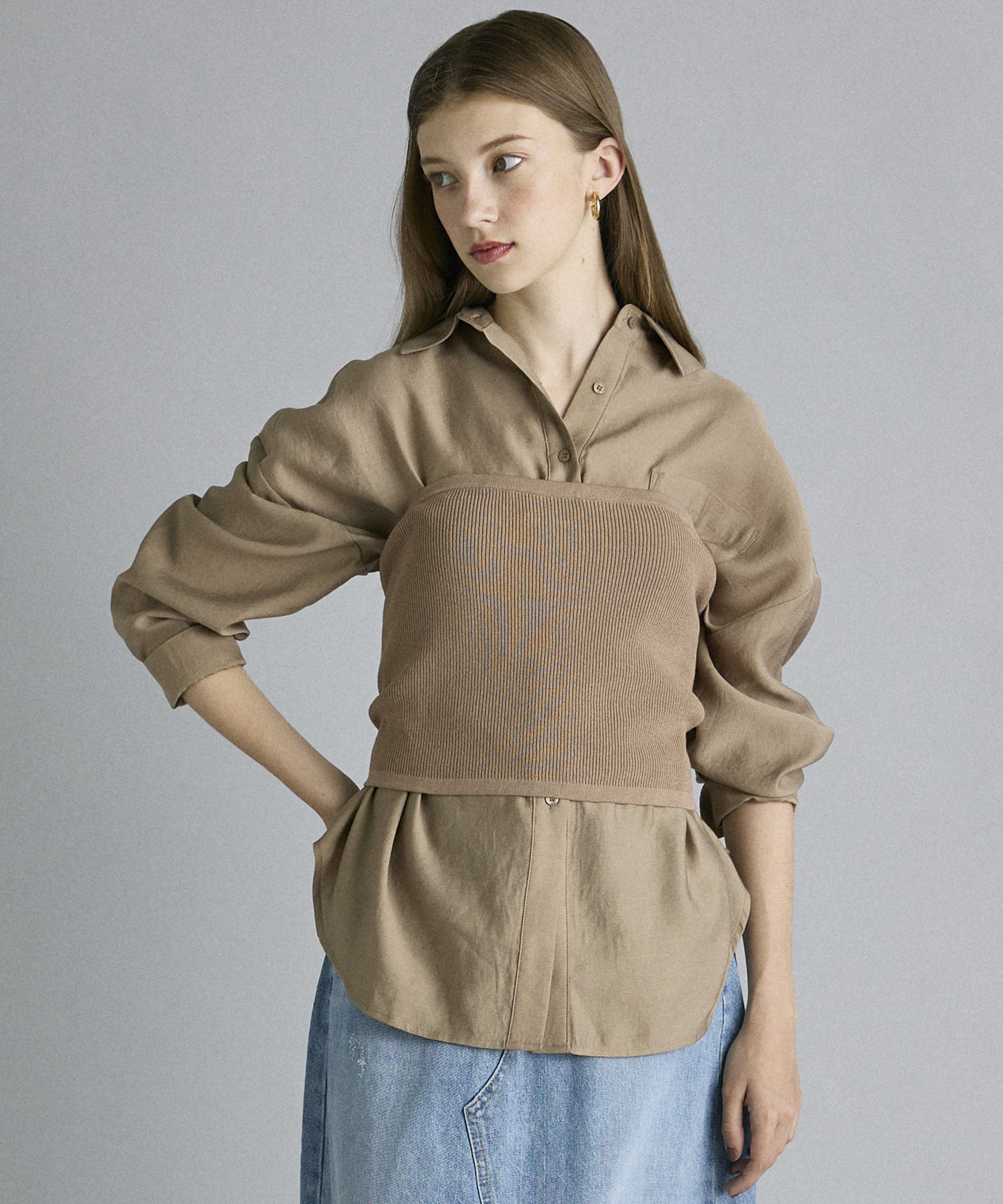 INED「《INED CLARO》ニットビスチェ」|ニット・セーター|