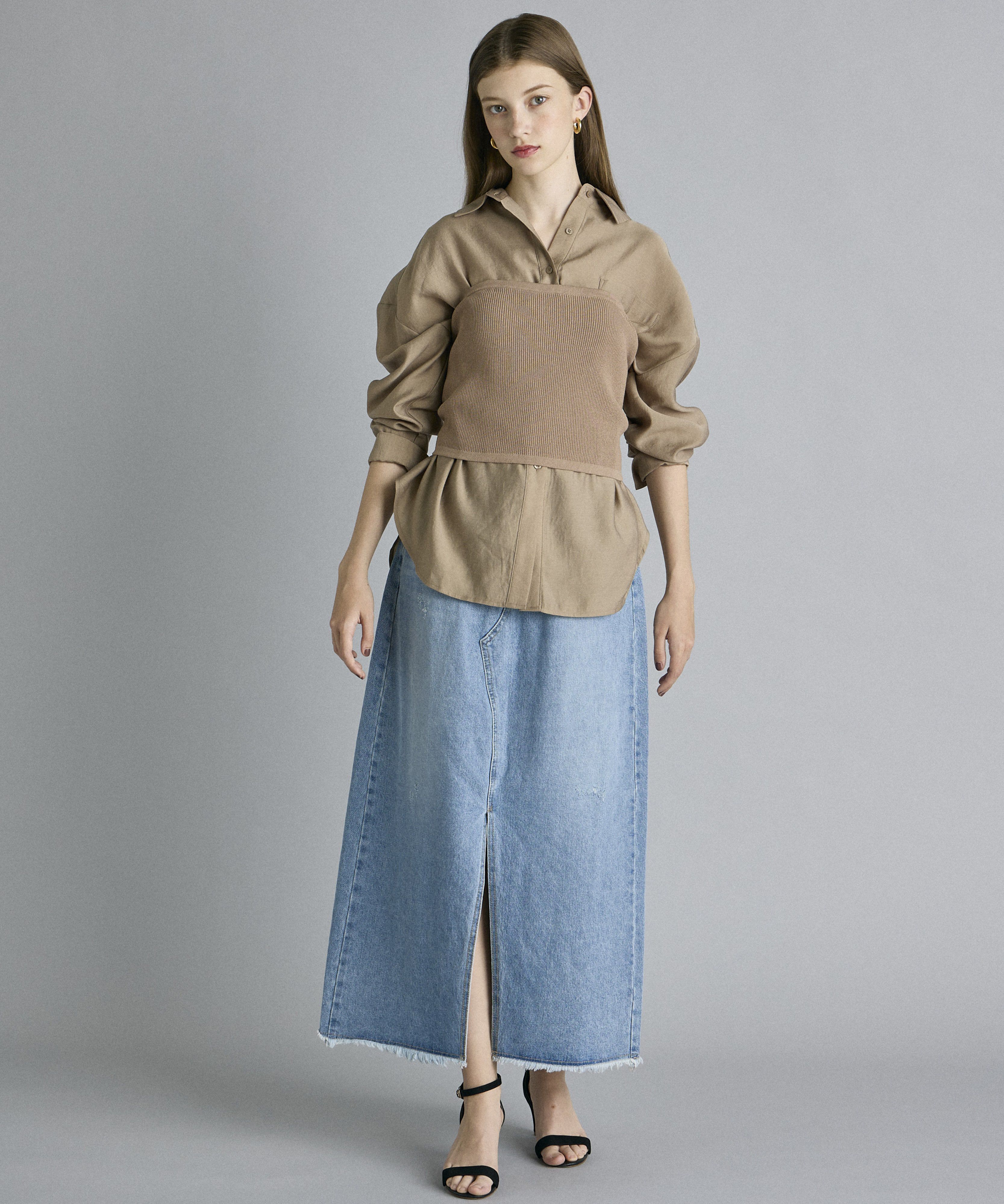 INED「《INED CLARO》ニットビスチェ」|ニット・セーター|