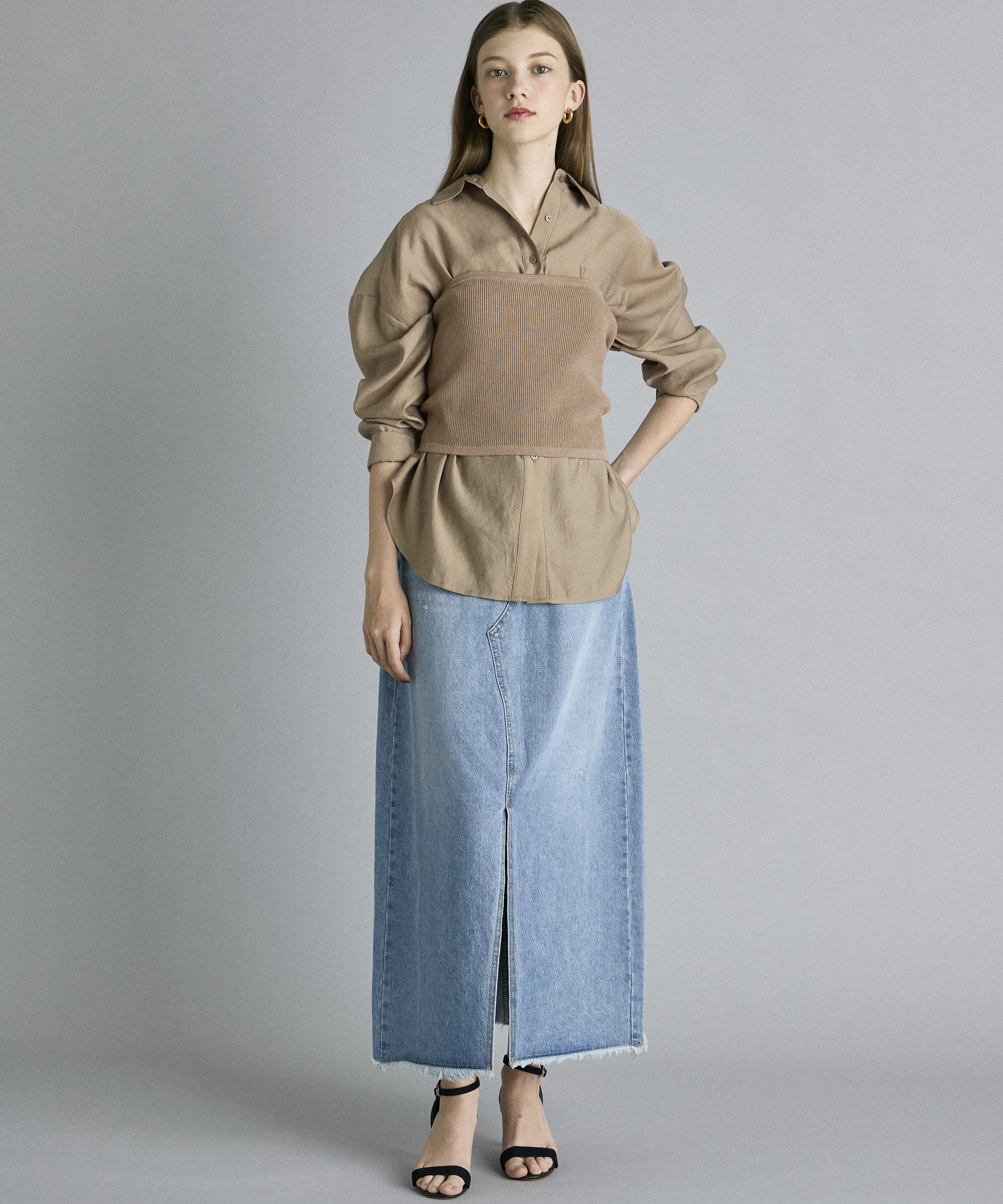 INED「《INED CLARO》ニットビスチェ」|ニット・セーター|