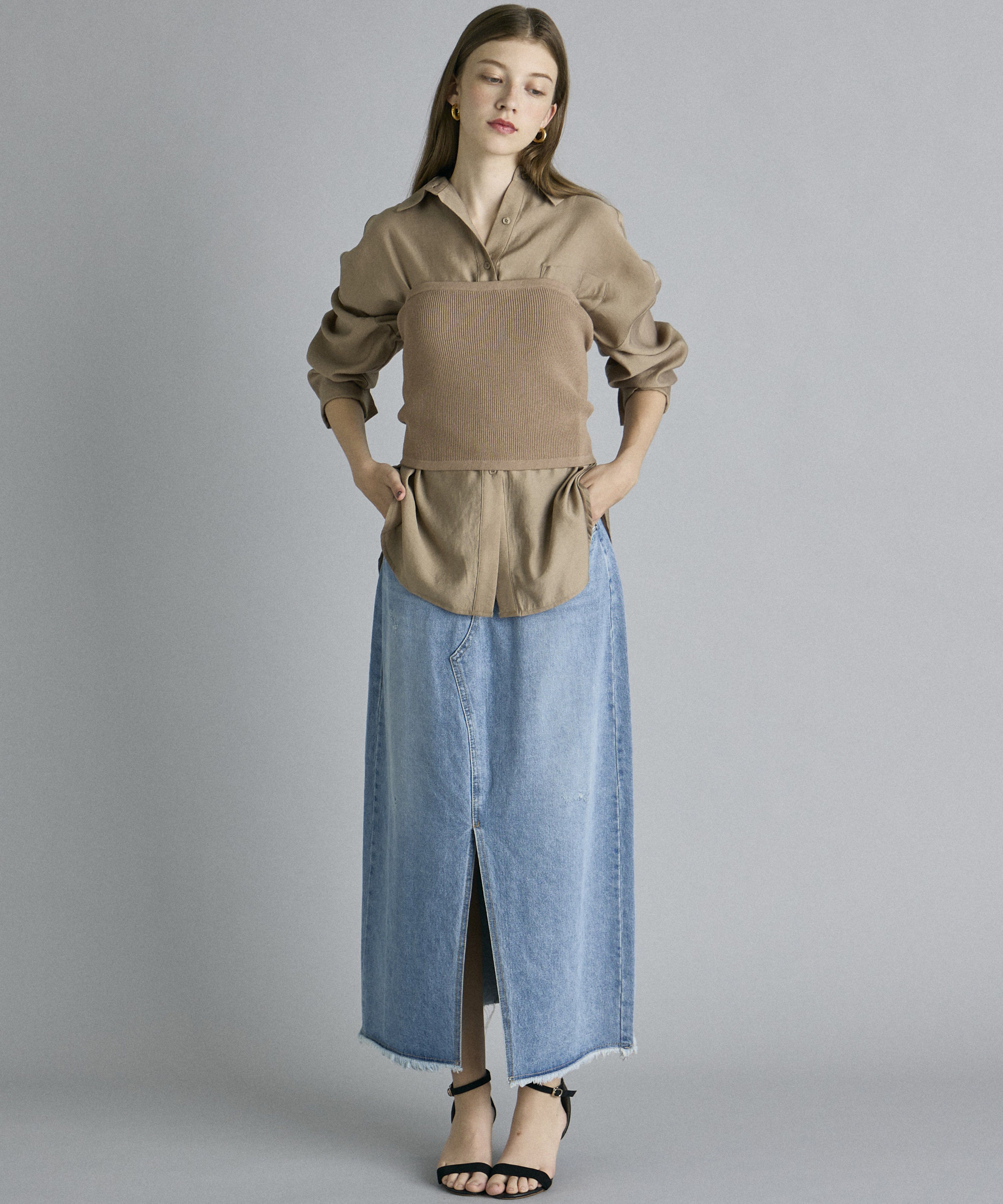 INED「《INED CLARO》ニットビスチェ」|ニット・セーター|