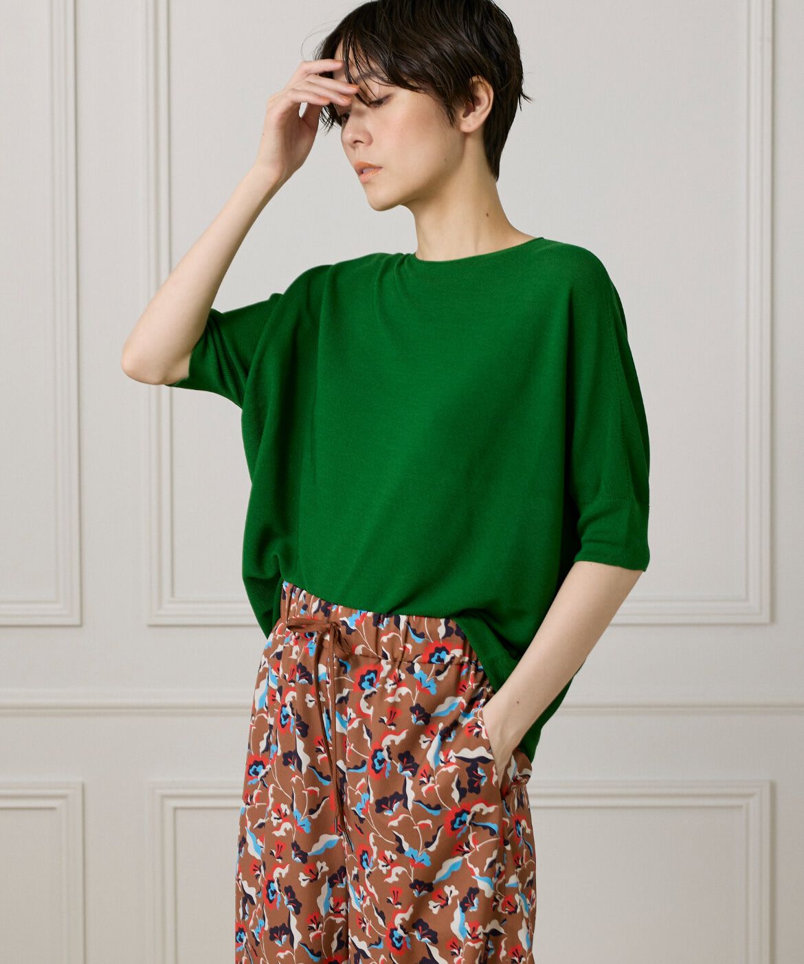 DAY by DAY it&rsquo;s international「大人艶ニットプルオーバー《Cuoo》」|ニット・セーター|グリーン