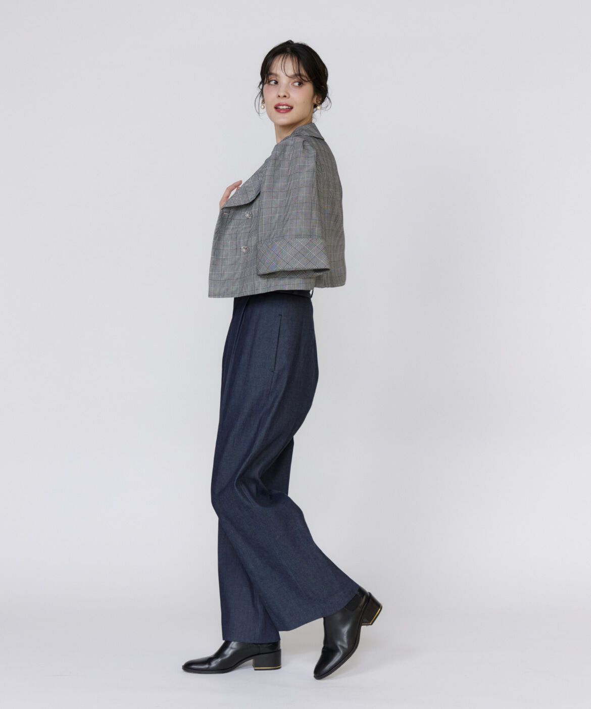 Maglie le cassetto「グレンチェックミニマムジャケット」|その他|