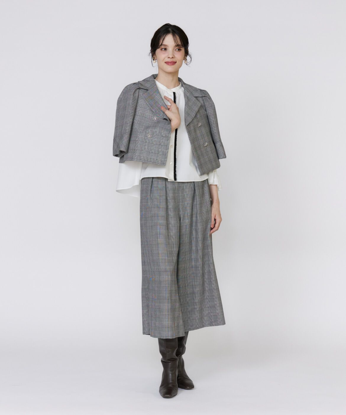 Maglie le cassetto「グレンチェックミニマムジャケット」|その他|