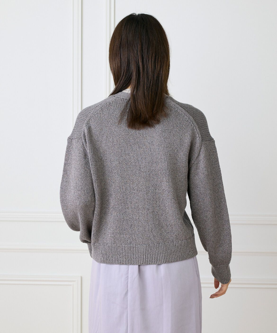 Le Souk「シャイニーカーディガン」|カーディガン|