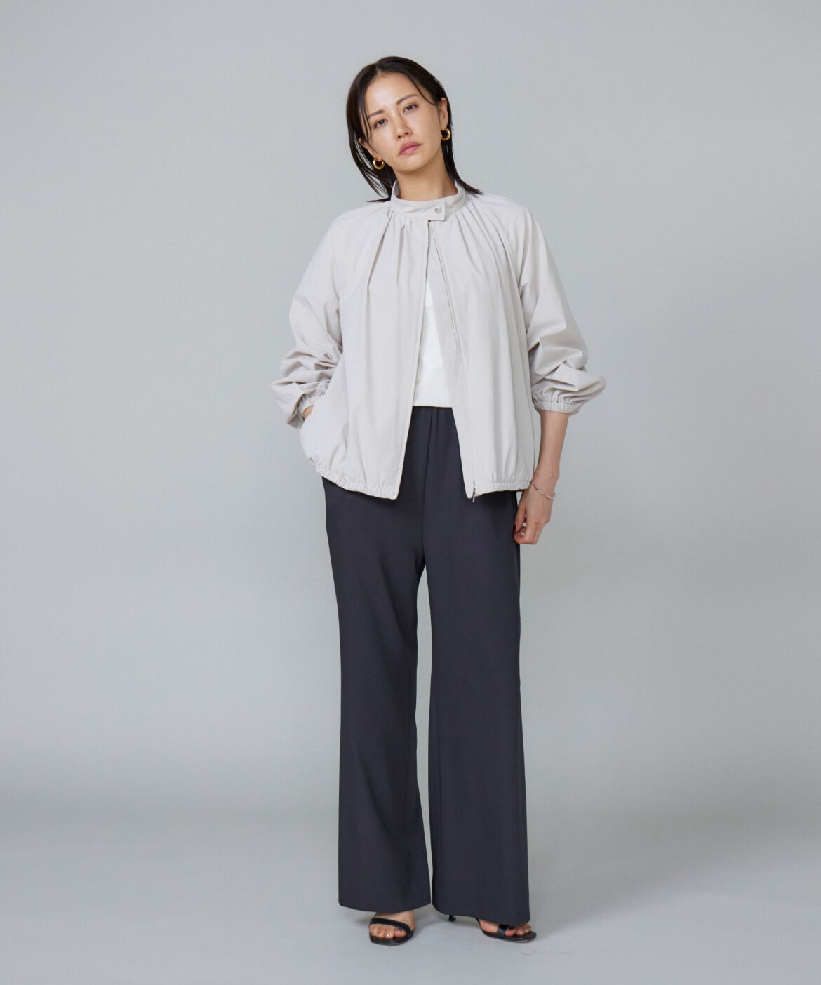 Le Souk「ギャザーショートブルゾン」|その他|