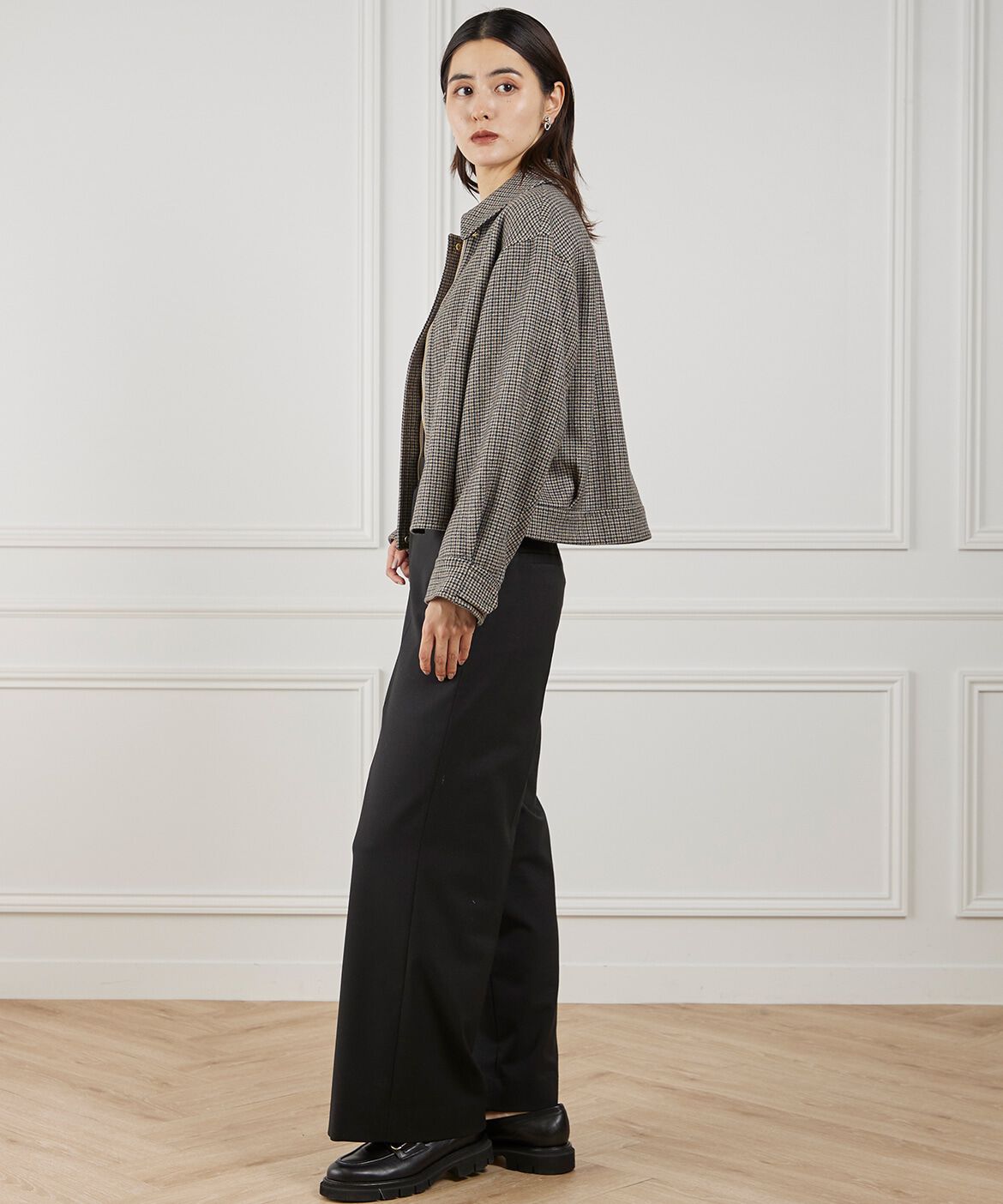 INED「《大きいサイズ》ダブルフェイスブルゾン」|その他|