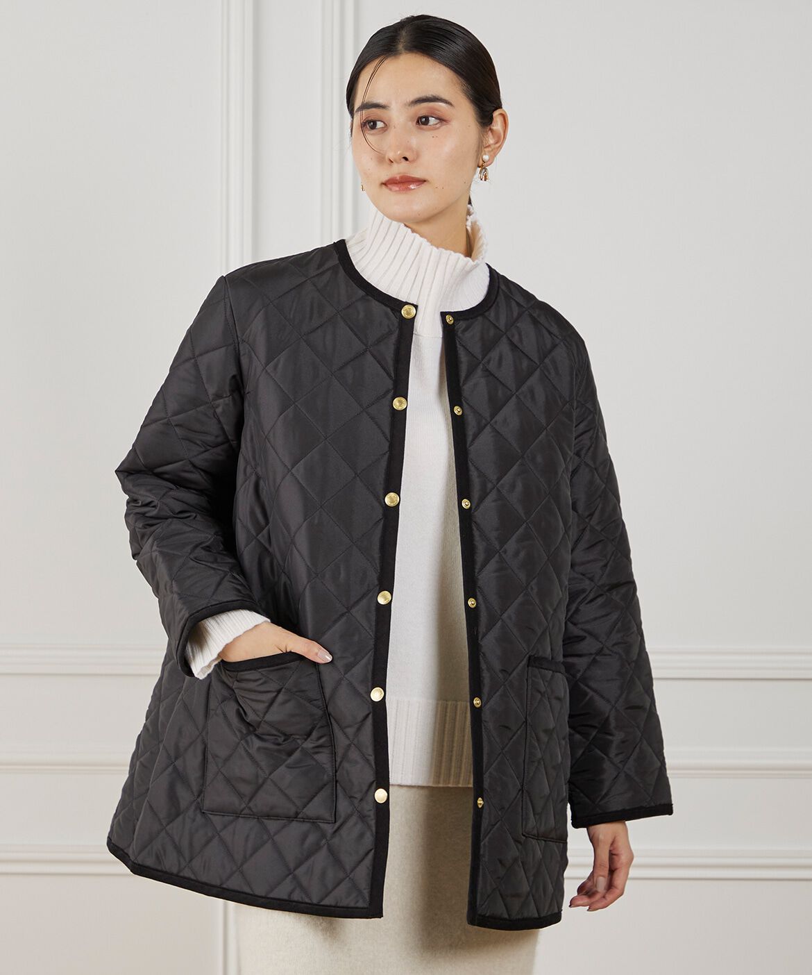 INED「《Traditional Weatherwear》キルティングコート　ARKLEY A-LINE MIDDLE」|その他|