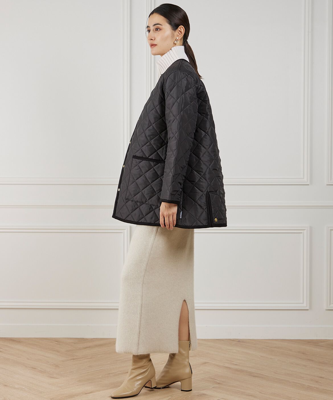 INED「《Traditional Weatherwear》キルティングコート　ARKLEY A-LINE MIDDLE」|その他|