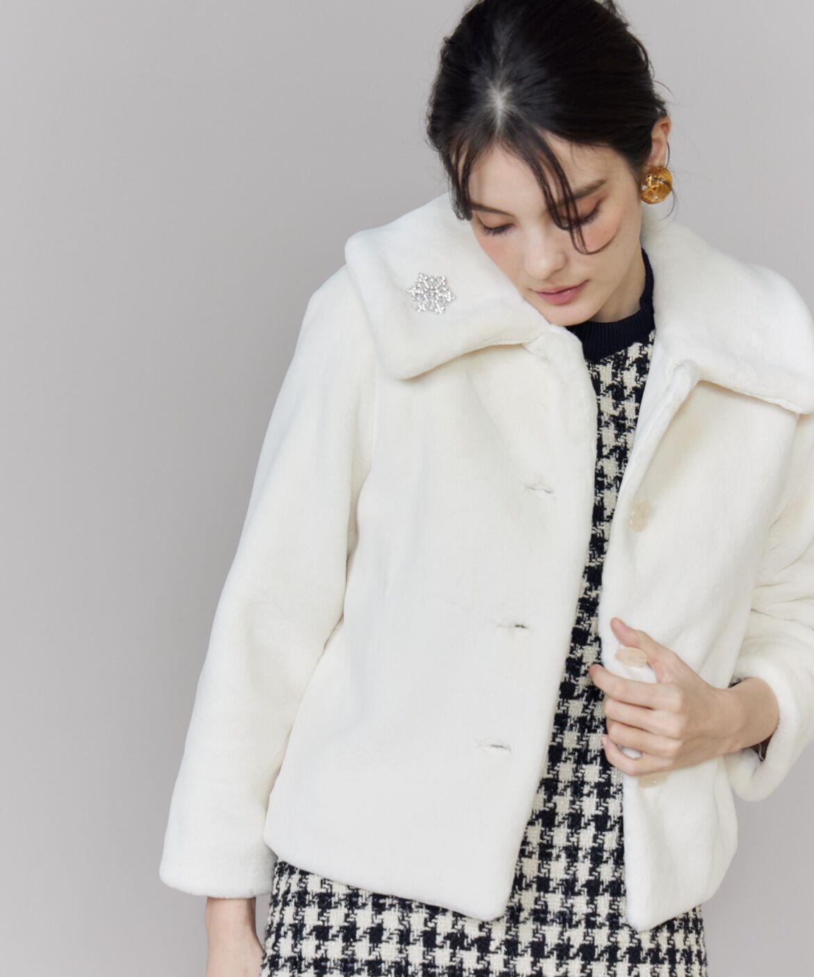 Maglie le cassetto「《M Maglie le cassetto》ふわふわファーブルゾン」|その他|