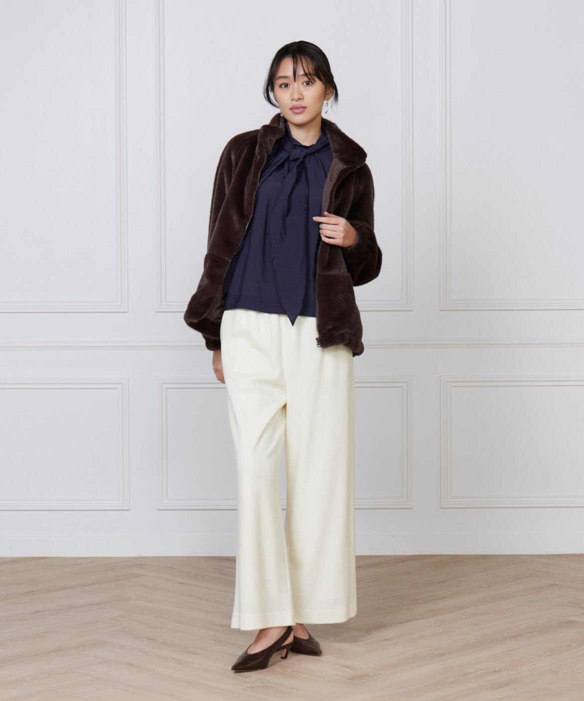 Le Souk「フェイクファースタンドブルゾン」|その他|