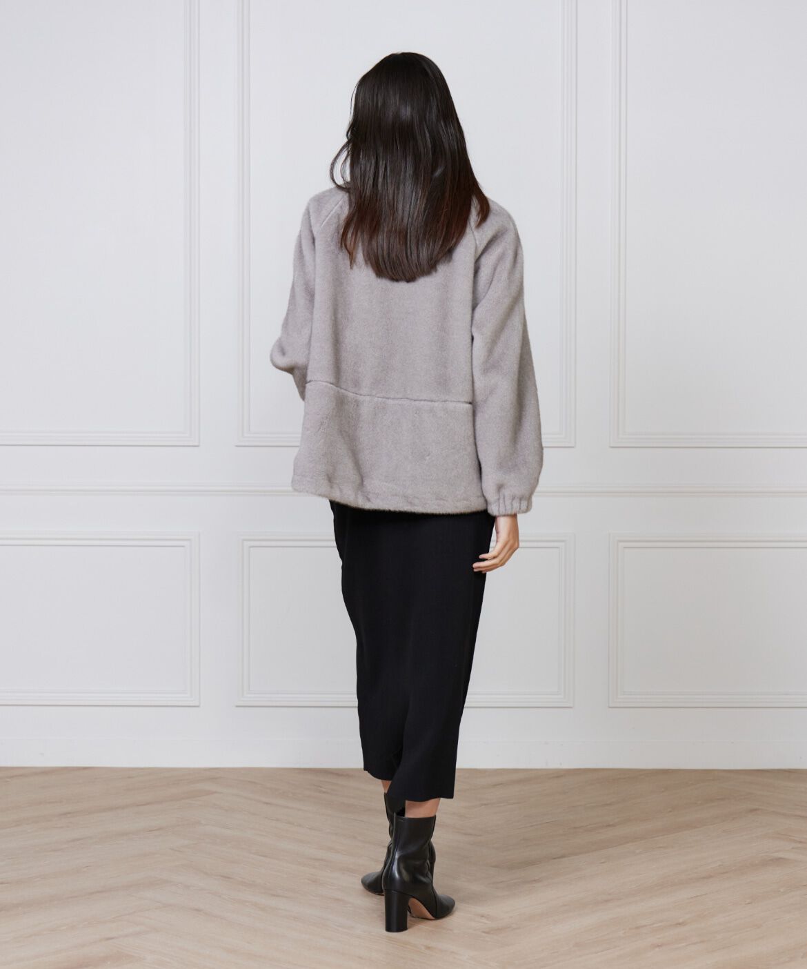 Le Souk「《大きいサイズ》フェイクファースタンドブルゾン」|その他|