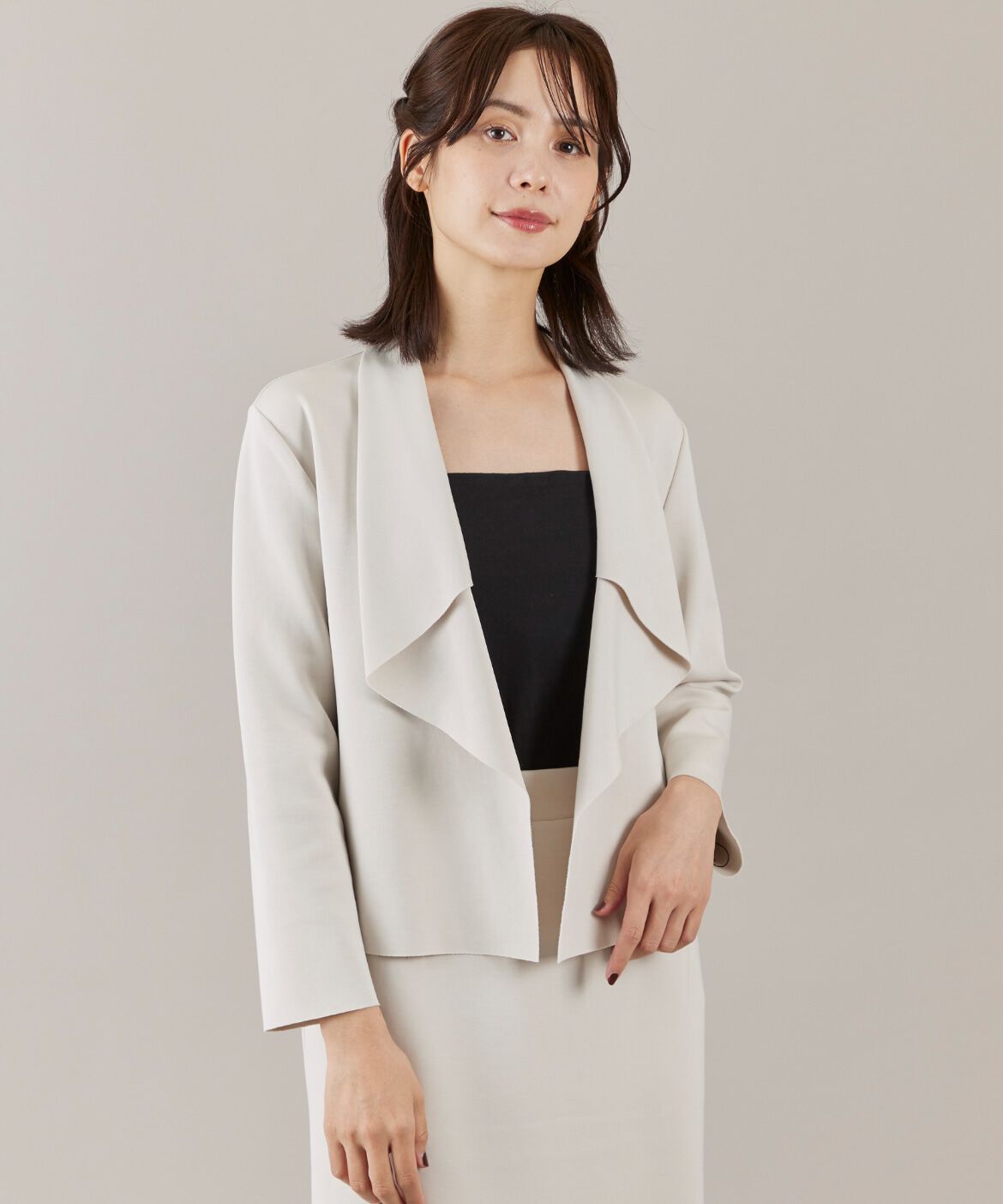 ef-de Black「ダンボールニットショートジャケット」|その他|