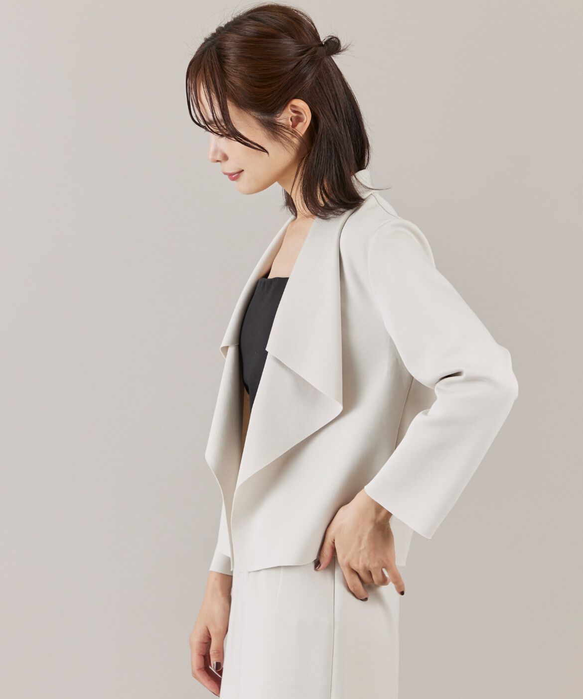 ef-de Black「ダンボールニットショートジャケット」|その他|