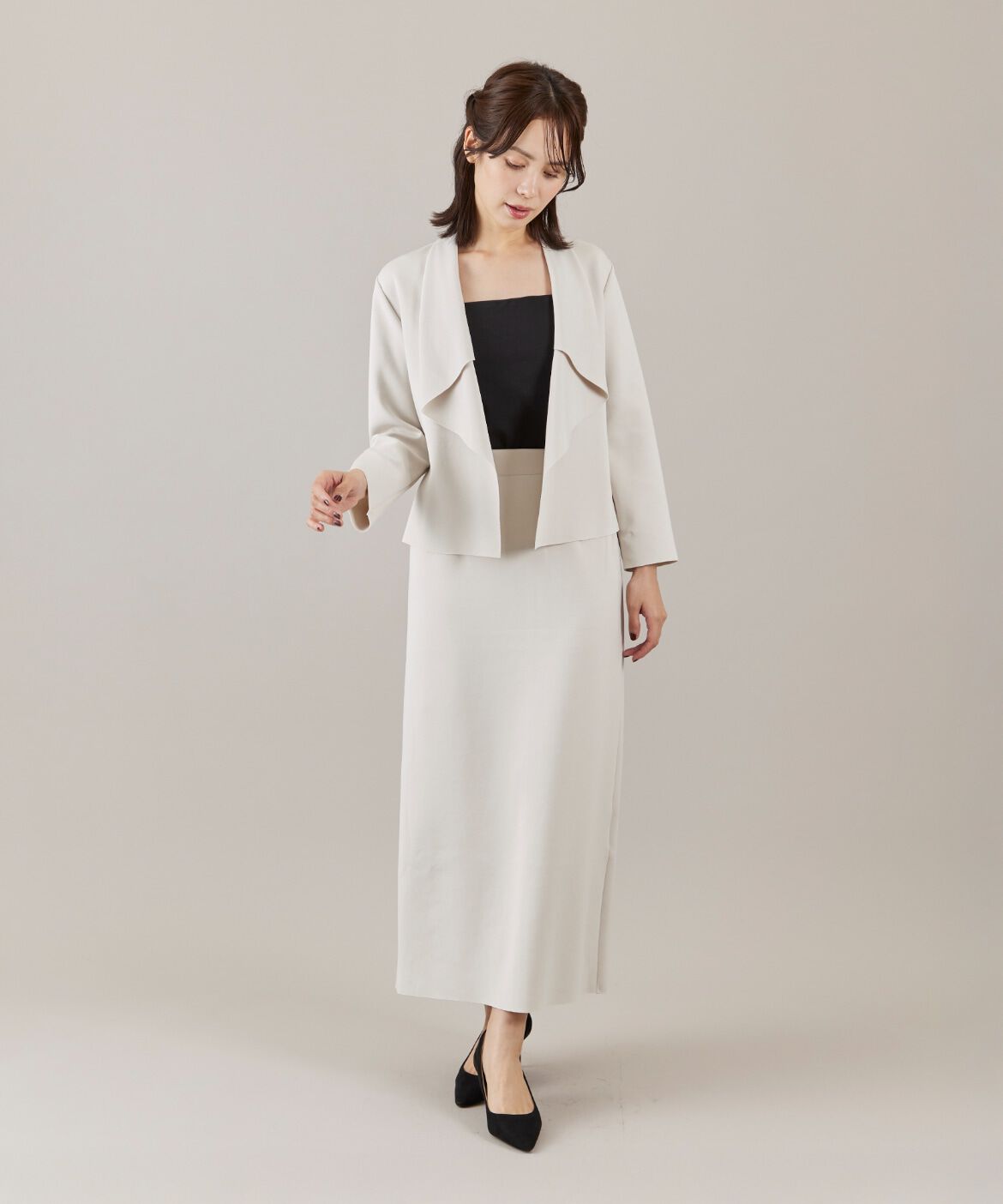 ef-de Black「ダンボールニットショートジャケット」|その他|