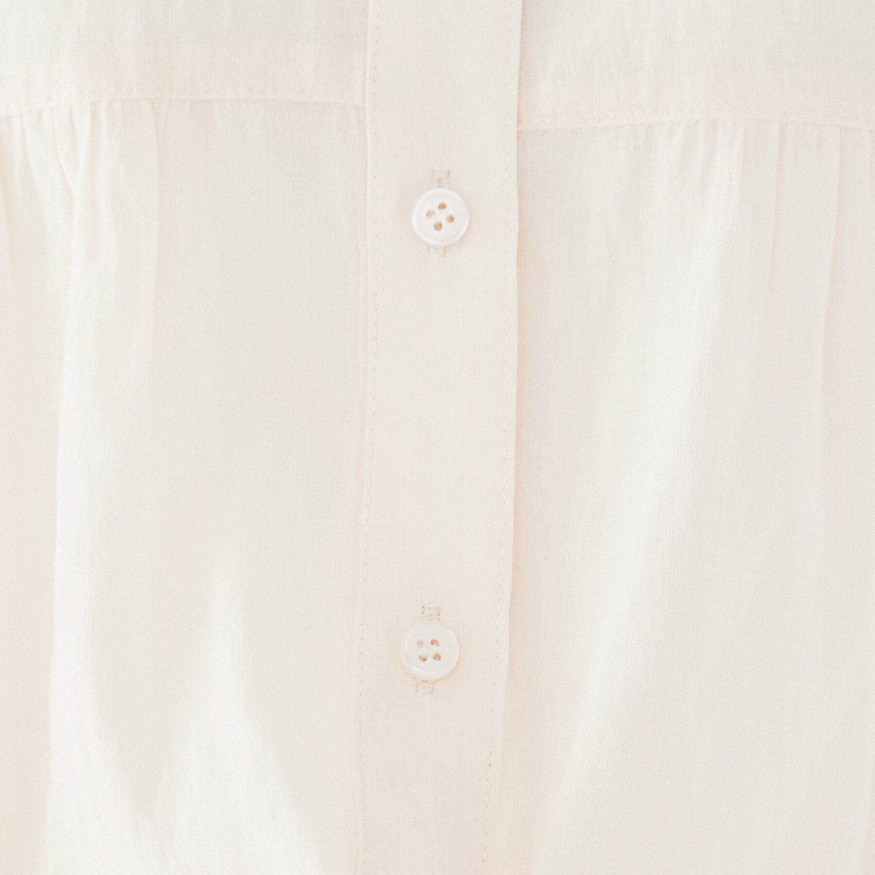 UNTITLED「【大人な透け感/前開きボタン】シアーチュニックブラウス」|シャツ・ブラウス|