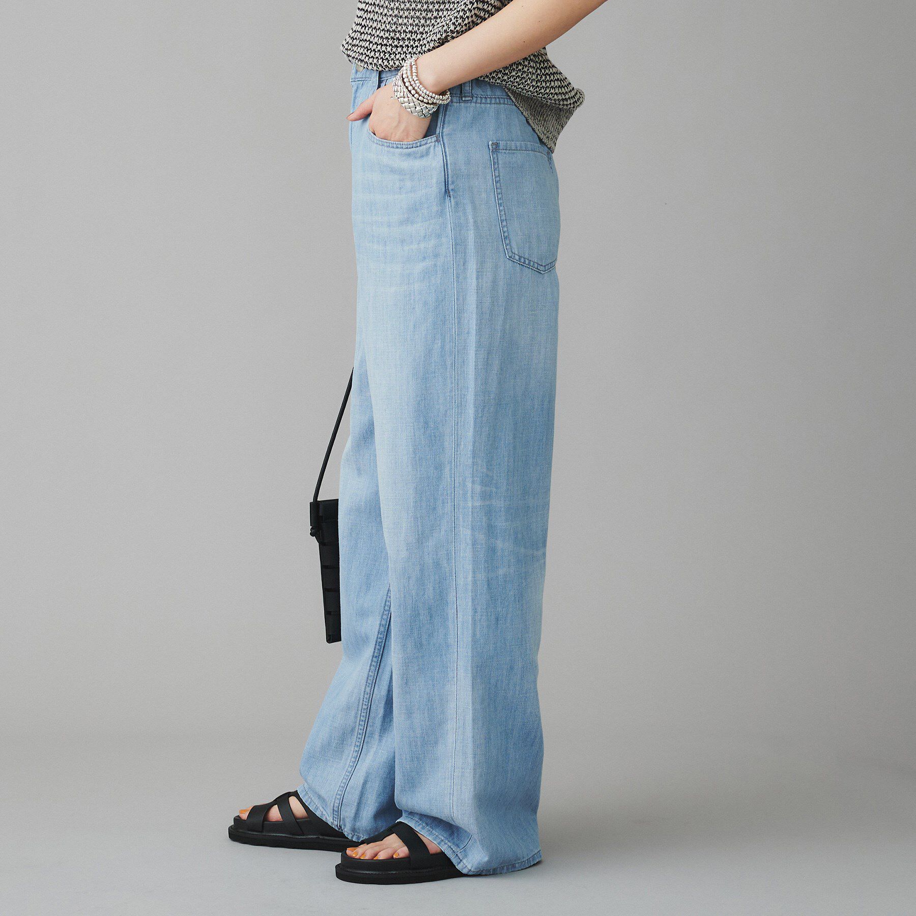 UNTITLED「【Healthy DENIM】Breezy Pink Pepperワイドストレートデニム」|その他|